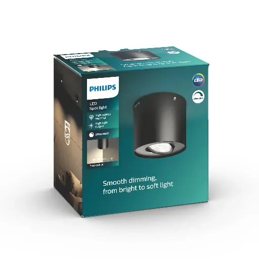 [SIG915004934901] Phase single spot black 1x4.5W SELV