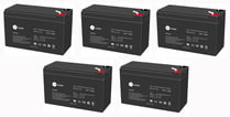 [7894102418] Blybatteri 12V-7,2 AH VDS for alarm / Backup 5-pak