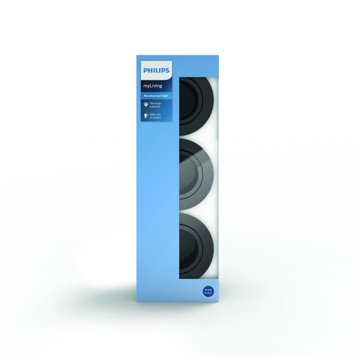 [SIG915005424031] DONEGAL recessed grey 3xNW 230V
