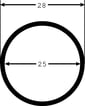 [7930540167] Spiralslange Ø25mm indv. sort SPF 25