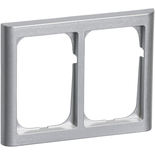 [1017039597] LK Fuga ramme Softline 63 2x1½m - stålmetallic