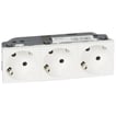 [8717404292] Mosaic stikkontakt Schuko 3x2pol M-jord 16A 6M hvid