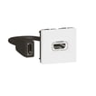 [8717404409] Mosaic AV HDMI udtag forlænger 15cm kabel 2M hvid