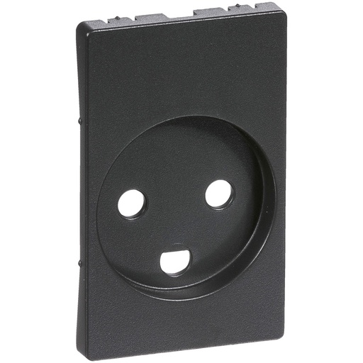 [1017039733] Fuga Afdækning for stikkontakt 1½ modul koksgrå