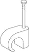 [9139111188] Clips flad TC 7x14/25 mm hvid