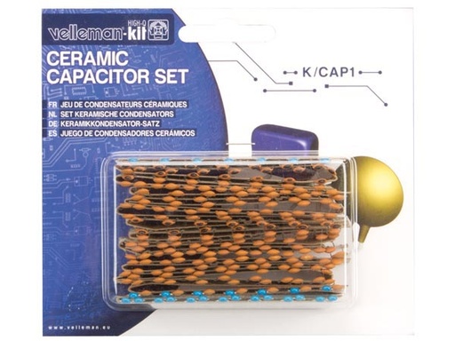 [H12266] Keramisk kondensatorsortiment - 10pF til 220nF (224 stk.)