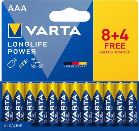 [9494650507] LONGLIFE POWER AAA PAK 12 (8+4)