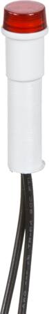 [1017016934] Drejeafbryder IP44-55 indsats glimlampe 230 V rød