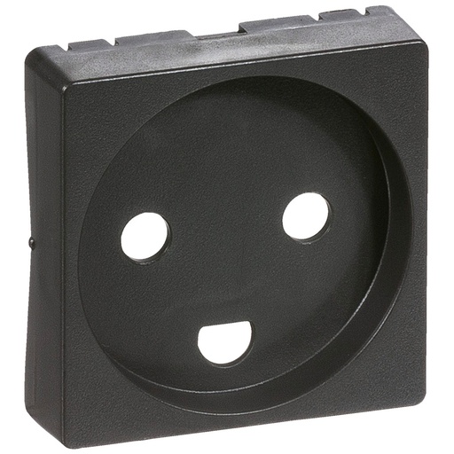 [1017039856] afdækning for stikkontakt 1 modul koksgrå