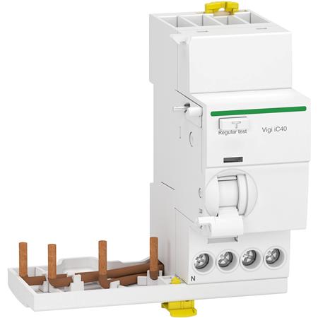 [3322097662] Acti9 Vigi iC40 add on fejlstrømsafbryder modul 3 Pol + Nul 40A 30mA klasse A