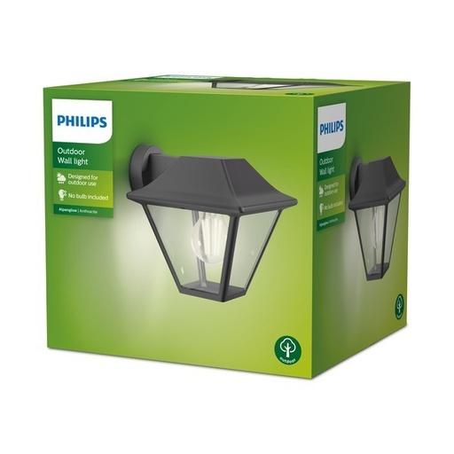 [SIG929003187701] Alpenglow Wall Anthracite 1x60W HV