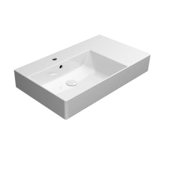 [622673030] GSI Kube X håndvask 80x47cm med hanehul og overløb