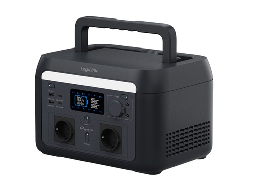[H63703] Bærbar power station, Tuya-komp. - 600W, 4xUSB, 2xCEE7/4