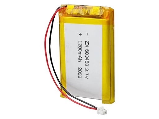 [H31189] LiPOL batteri - 3,7V 1200mAh, 2P 1,25mm stik (6x34x50mm)
