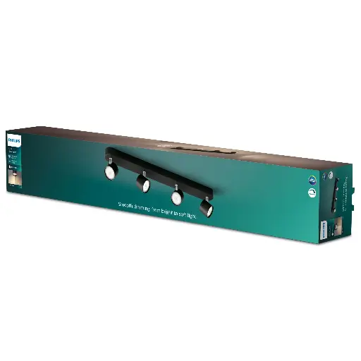[SIG929003205401] STAR bar/tube black 4x4.5W SELV Dim