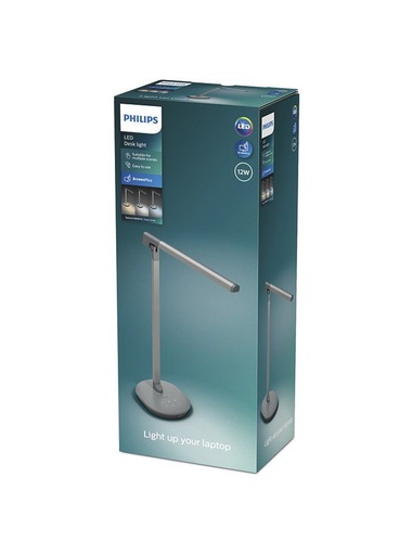 [SIG929003213001] PHILIPS Sword Skrivebordslampe 12W 6500/4000/2700K Mørkegrå