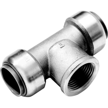 [046603315] Roth tee 15x1/2"x15 mm, RF stål, anvendes på Pex, Cu og RF rør