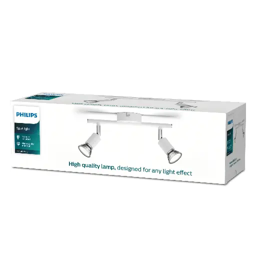 [SIG929003252801] Limbali bar/tube white 2x50W 230V