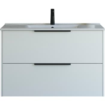 [780935250] 101 cm  Mido+ Classic møbelsæt med Amber vask, glat, hvid mat