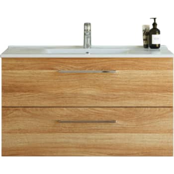 [780939259] Dansani 101 cm møbelpk. Mido 2sk. vask AMBER, varm eg