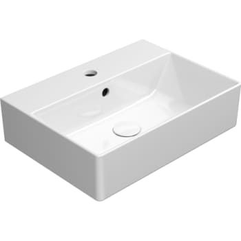 [622665030] GSI Kube X håndvask 50x37cm med hanehul og overløb