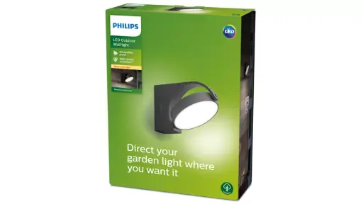 [SIG929003262301] PHILIPS Mimosa væglampe 7W LED 2700K IP44 Antracit