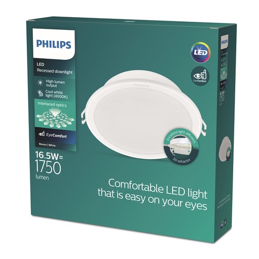 [SIG929003276901] 59466 MESON 150 16.5W 40K WH recessed
