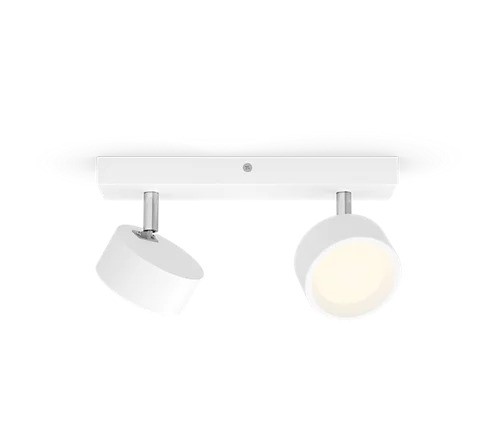 [SIG929003298701] Philips Bracia lofts-/vægspot 2x5,5W 2700K Hvid
