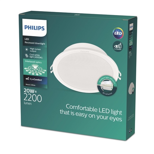 [SIG929003326701] 59469 MESON 175 20W 40K WH recessed