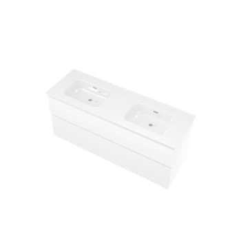 [786051380] Proline møbelsæt 141x46cm mathvid med 2 softclose skuffer