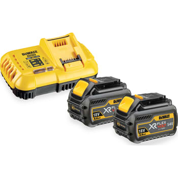 [881413422] DEWALT XR-batterisæt med 2 stk. 2,0/6,0 Ah-batterier og lader