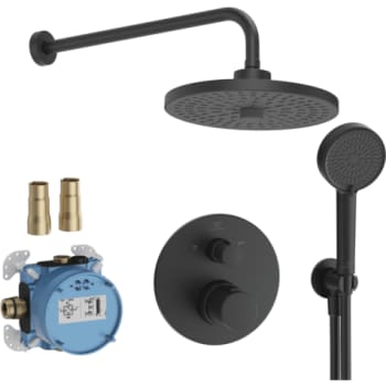 [722582851] IDEAL STANDARD CERATHERM T100 | INDBYGNINGSSÆT BRUS I SORT