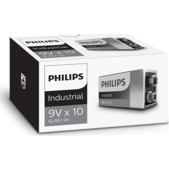 [881081331] PHILIPS Industrial alkaline batteri, 9V LR03, 10 stk.