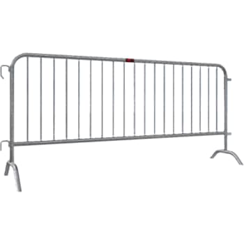 [881090353] Publikum-/afspærringshegn 2,50 x 1,1 m, galvaniseret, svær