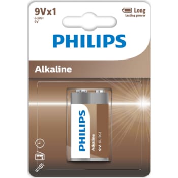 [881081330] PHILIPS Tech alkaline batteri, 9V LR61, 1 stk.
