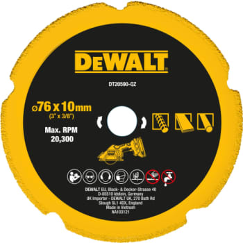 [881350032] DEWALT diamantskæreskive, universal, Ø76/10 mm 