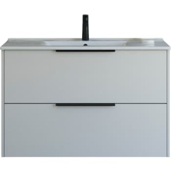 [780935253] 101 cm  Mido+ Classic møbelsæt med Amber vask, glat, sand mat
