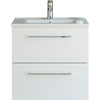 [780939235] Dansani 61 cm møbelpk. Mido 2sk. vask AMBER, hvid hgl