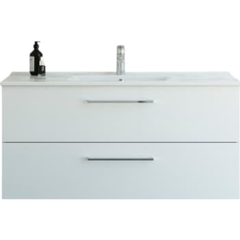 [780939265] Dansani 121 cm møbelpk. Mido 2sk. vask AMBER, hvid hgl