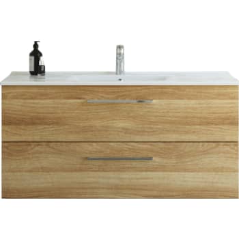 [780939269] Dansani 121 cm møbelpk. Mido 2sk. vask AMBER, varm eg