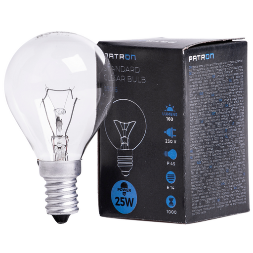 [05066] PATRON Glødepære E14 25W