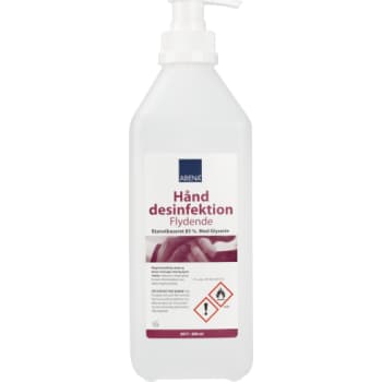 [881890015] Abena hånddesinfektion m. pumpe, 85% ethanol, 600 ml