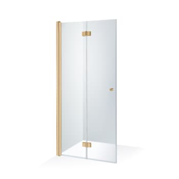 [930232550] Folding doors 1/2 Simona Left side, gold profiles 80x200cm