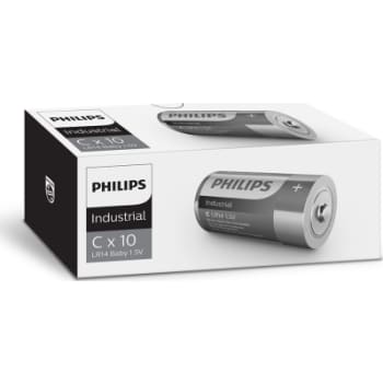 [881081361] PHILIPS Industrial alkaline batteri, C LR14, 10 stk.