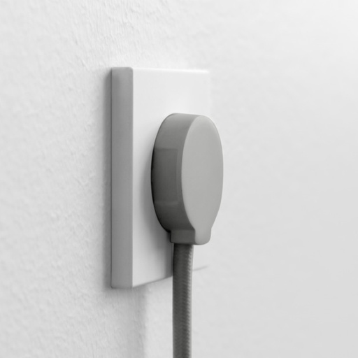 [7828111284] NORM flad stikprop, grå - Schuko