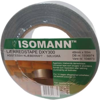 [991097997] Lærredstape, grå, 48 mm x 50 m