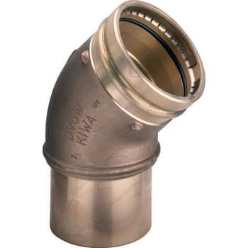 [035511076] 76,1 mm Bøjning 45° Sanpress med 1 muffe