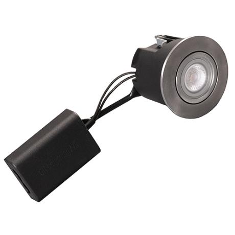 [022005] DIOSPOT OPTI rund stål + Diolux R4d-2 927 259lm