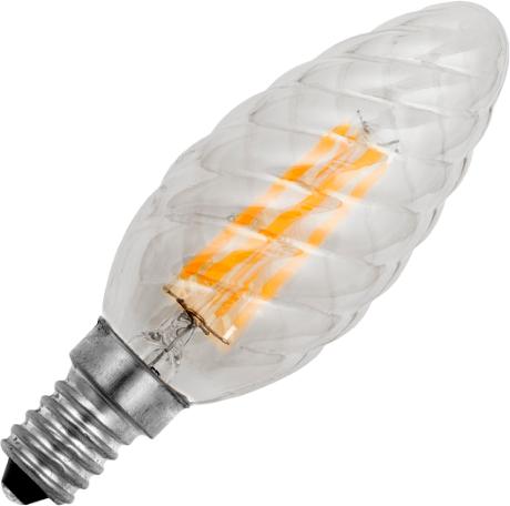[063018] DECO LED E14 Ø35x100 snoet kerte 250Lm 4W 922 320°