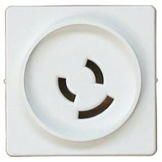 [153725] Dæksel for lampestikkontakt hvid 50x50mm